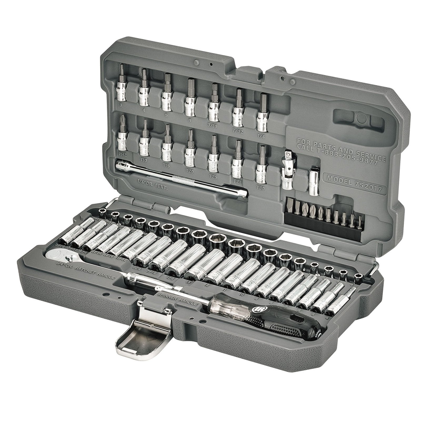 66 Pc. 1/4 in. Drive SAE/Metric Master Mechanics Tool Set