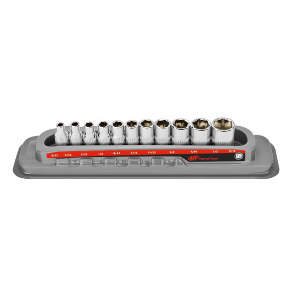 11 Pc. 1/4 in. Drive Shallow Socket Set - SAE 6 Pt.