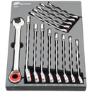 14 Piece Metric Reversible Ratcheting Wrench Set
