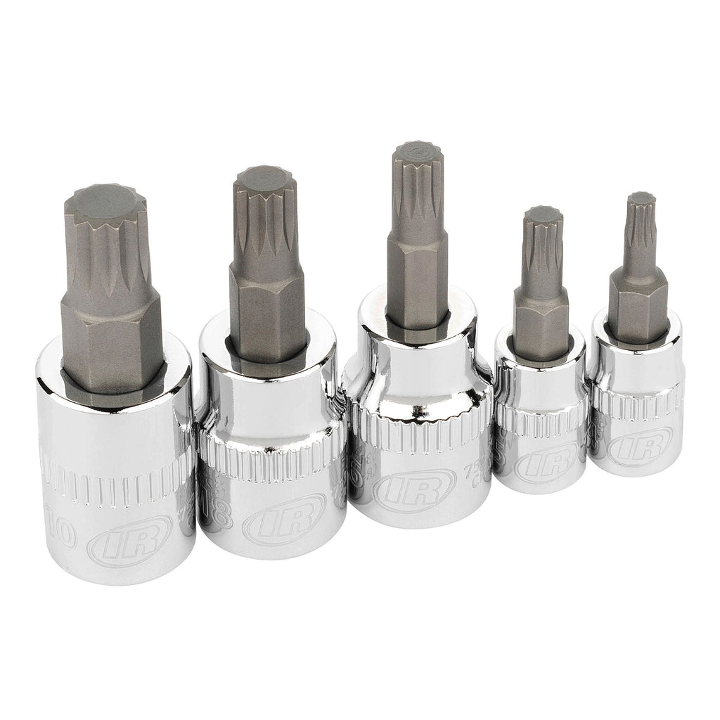 5 Piece Triple Square XZN Bit Socket Set – Ingersoll Rand Hand Tools