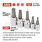 5 Piece Triple Square XZN Bit Socket Set