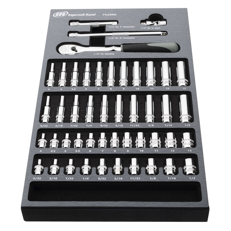 47 Pc. 1/4 in. Drive SAE/Metric Master Socket and Accessory Set