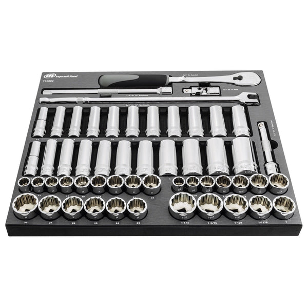 54 Pc. 1/2 in. Drive SAE/Metric Master Socket and Accessory Set