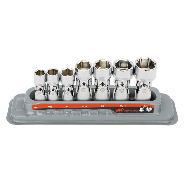 7 Pc. Universal Joint Socket Set - SAE 6 Pt.