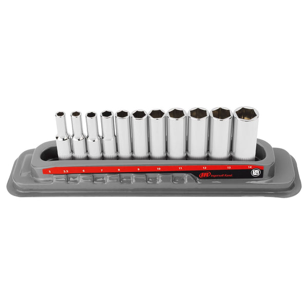 11 Pc. 1/4 in. Drive Deep Socket Set - Metric 6 Pt.