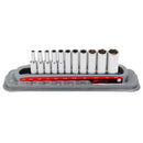 11 Pc. 1/4 in. Drive Deep Socket Set - SAE 6 Pt.