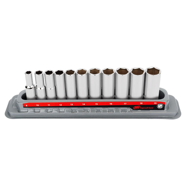 11 Pc. 3/8 in. Drive Deep Socket Set - Metric 6 Pt.